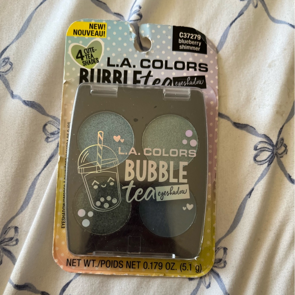 L.A. Colors Bubble Tea Eyeshadow - Blueberry Shimmer